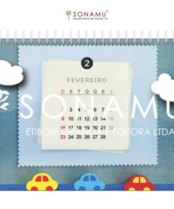 O Calendário Background 2025 traz imagens de fundos fofos que remetem a retratos e molduras.