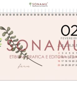 O Calendário Floral 2025 traz seu estilo minimalista com as mais belas flores da natureza em ilustrações elegantes. Samambaia