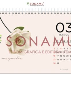 O Calendário Floral 2025 traz seu estilo minimalista com as mais belas flores da natureza em ilustrações elegantes. Magnólia