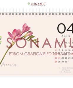 O Calendário Floral 2025 traz seu estilo minimalista com as mais belas flores da natureza em ilustrações elegantes. Freesia, frésia ou junquilho