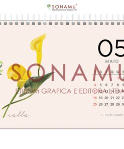 O Calendário Floral 2025 traz seu estilo minimalista com as mais belas flores da natureza em ilustrações elegantes. Calla