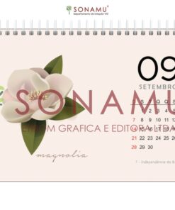 O Calendário Floral 2025 traz seu estilo minimalista com as mais belas flores da natureza em ilustrações elegantes. Magnólia